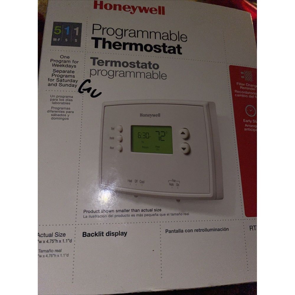 New In Package Honeywell Home RTH2410B 5-1-1‎ Day Programmable Thermostat